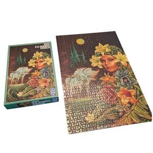 FX Schmid Jigsaw Puzzle 1000 Piece West Germany 67.5x44cm Fantasy Gaia Garden